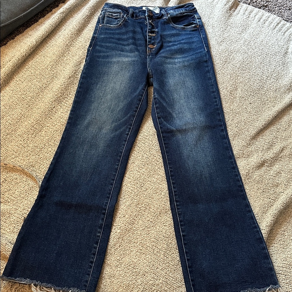 Risen Distressed Blue Jeans, Size 29